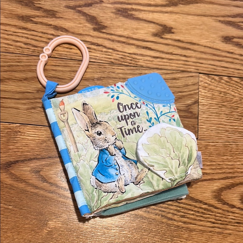 Soft Baby Book with Teether - Once Upon a Time Peter Rabbit